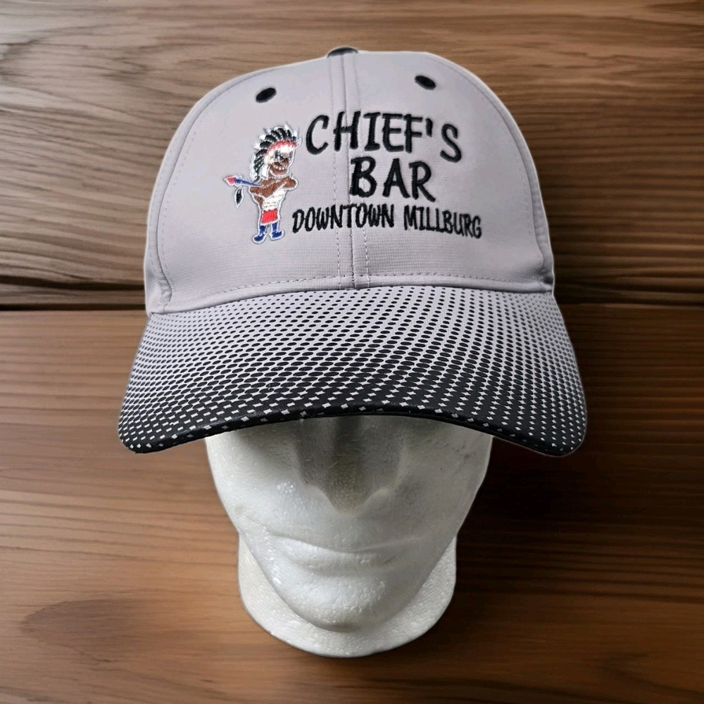 Chiefs Bar Hat Cap Mens Adjustable Gray Embroidered‎ Strapback OS Cap America